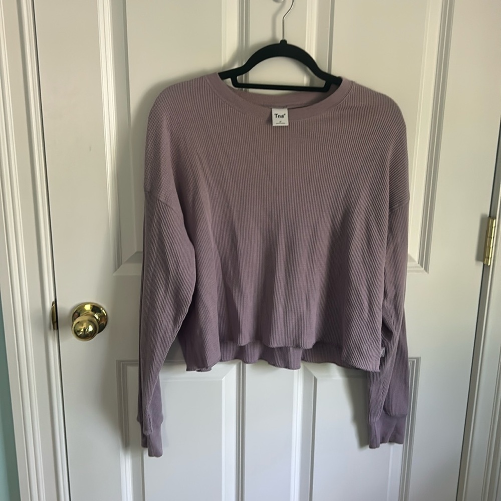 Aritzia Lilac Waffle Longsleeve
